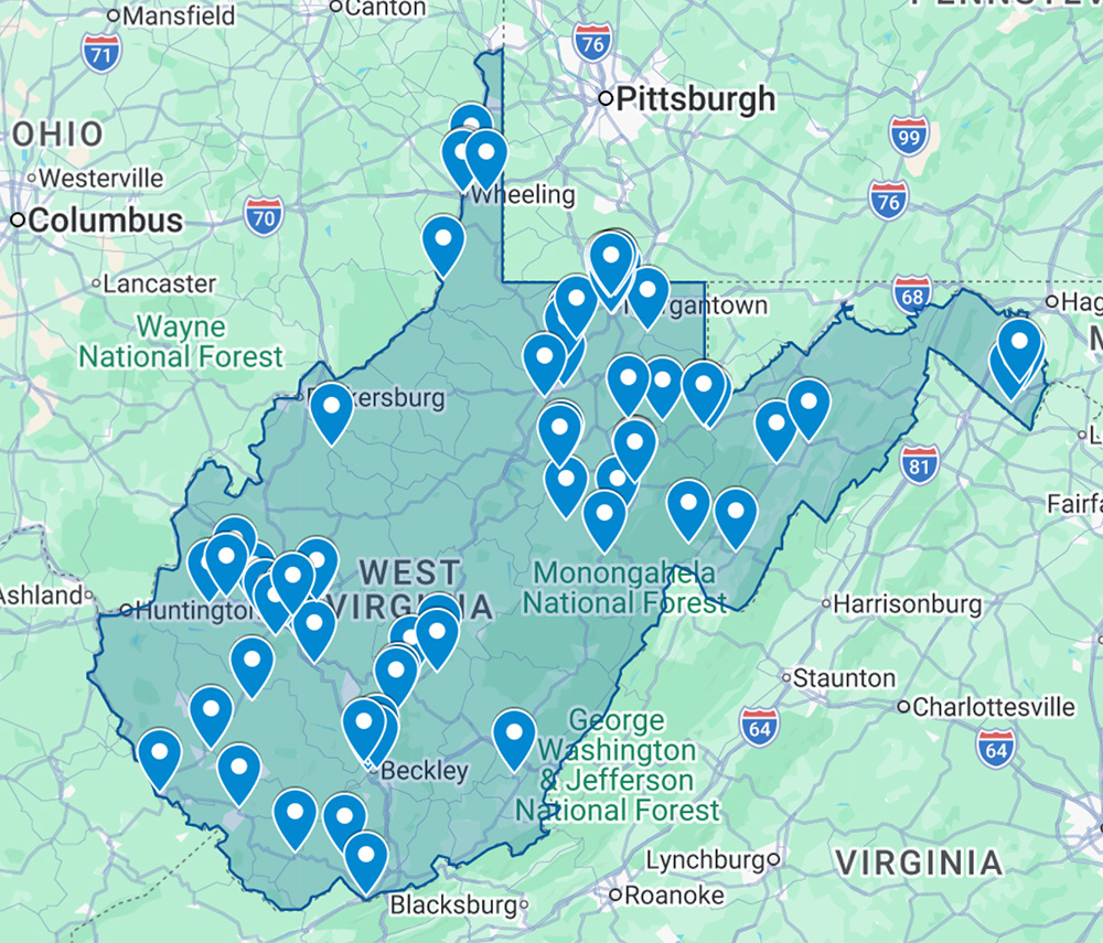 WVCAP map