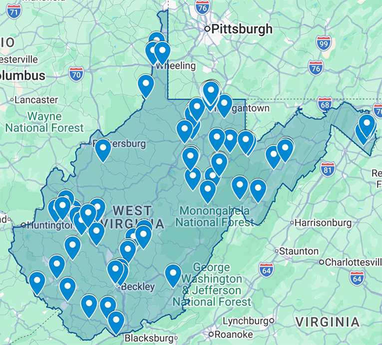 WVCAP map